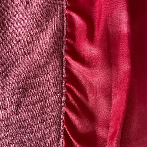 Calypso Dusty Rose Pink Cashmere Cardigan Sweater with Faux Pearls, Size M. - Picture 6 of 6